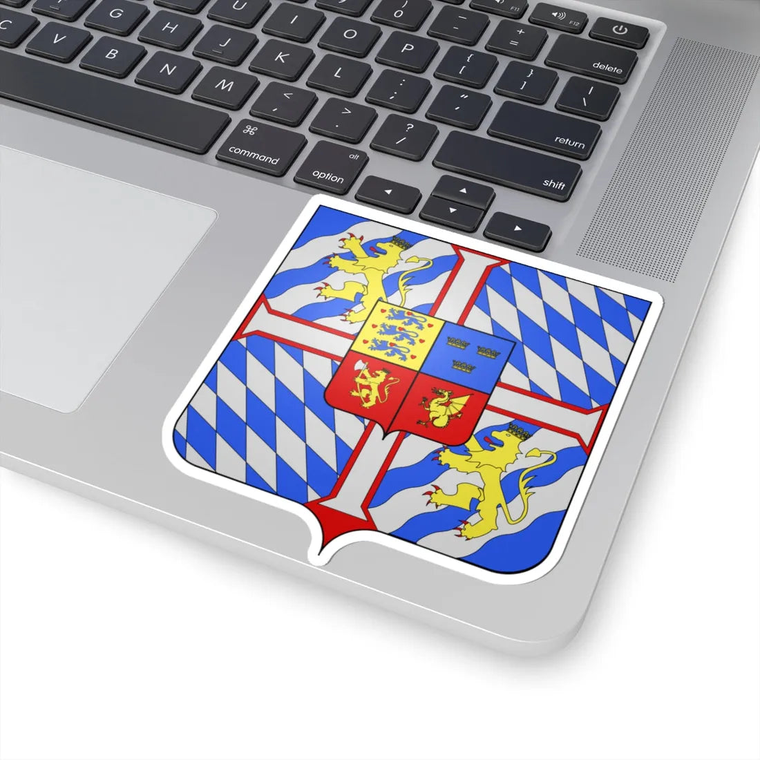 Armoiries Christophe III de Bavière roi de Danemark (Denmark) (Coat of Arms) STICKER Vinyl Kiss-Cut Decal - The Sticker Space