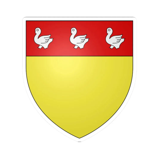 Armoiries Clervaux 2 (Luxembourg) (Coat of Arms) STICKER Vinyl Kiss-Cut Decal 2 Inch White - The Sticker Space