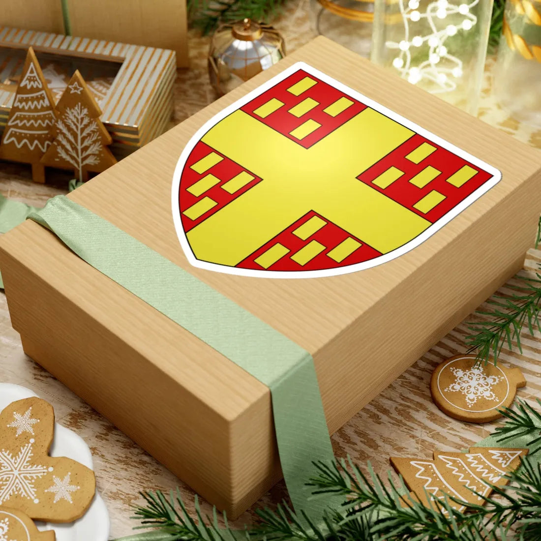 Armoiries dAutel (Belgium) (Coat of Arms) STICKER Vinyl Kiss-Cut Decal - The Sticker Space