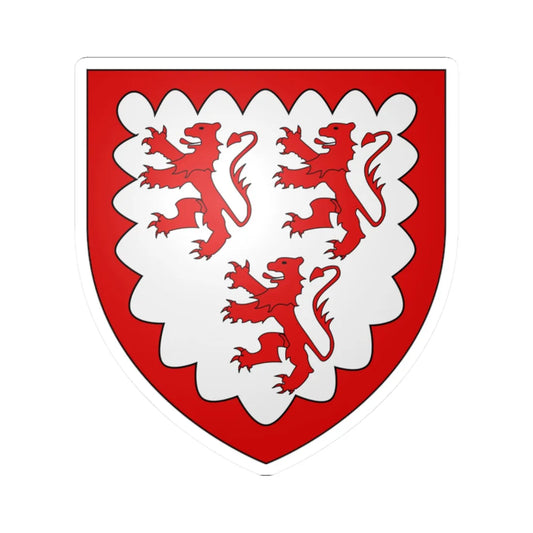 Armoiries de Barbanson Villemont (Luxembourg) (Coat of Arms) STICKER Vinyl Kiss-Cut Decal 2 Inch White - The Sticker Space