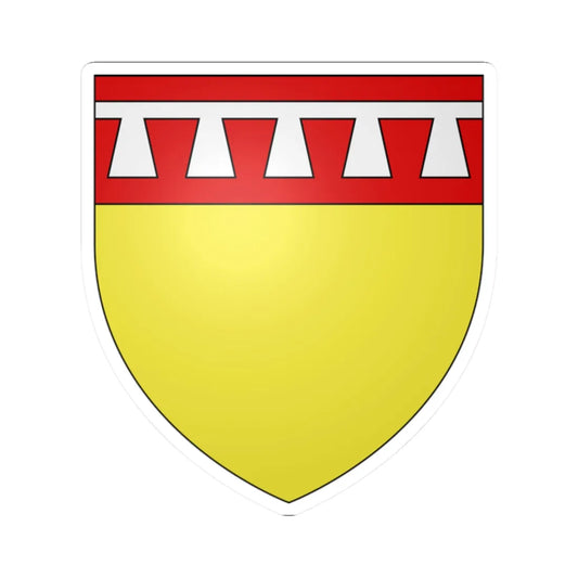 Armoiries de Beaufort (Luxembourg) (Coat of Arms) STICKER Vinyl Kiss-Cut Decal 2 Inch White - The Sticker Space