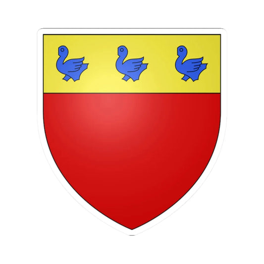 Armoiries de Belvaux (Luxembourg) (Coat of Arms) STICKER Vinyl Kiss-Cut Decal 2 Inch White - The Sticker Space