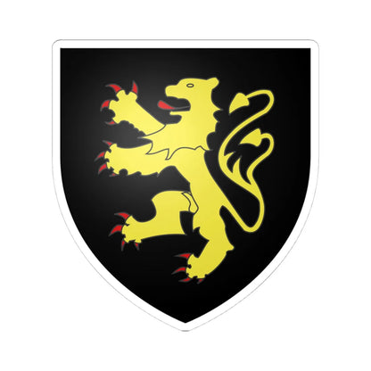 Armoiries de Binsfeld (Luxembourg) (Coat of Arms) STICKER Vinyl Kiss-Cut Decal 4 Inch White - The Sticker Space