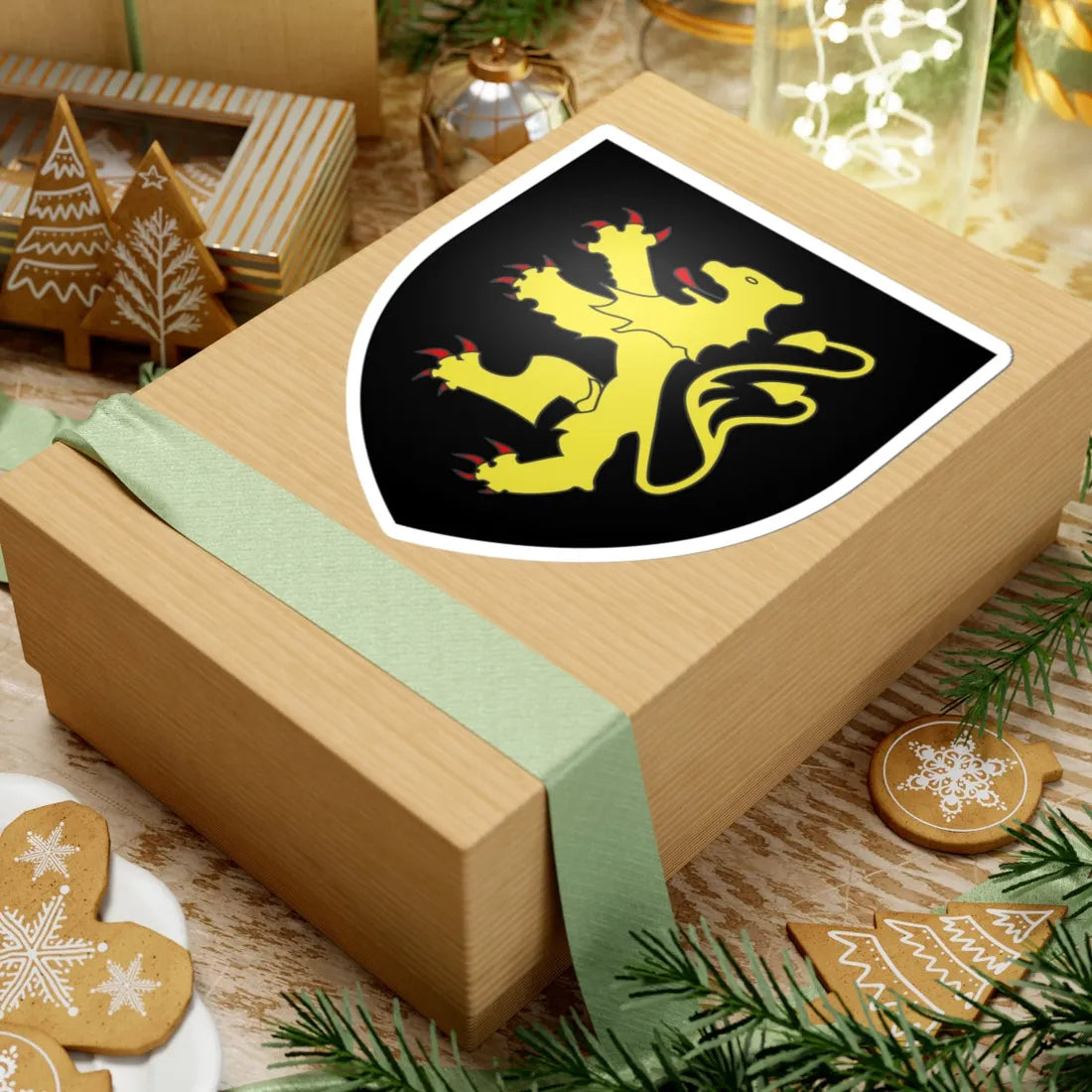 Armoiries de Binsfeld (Luxembourg) (Coat of Arms) STICKER Vinyl Kiss-Cut Decal - The Sticker Space