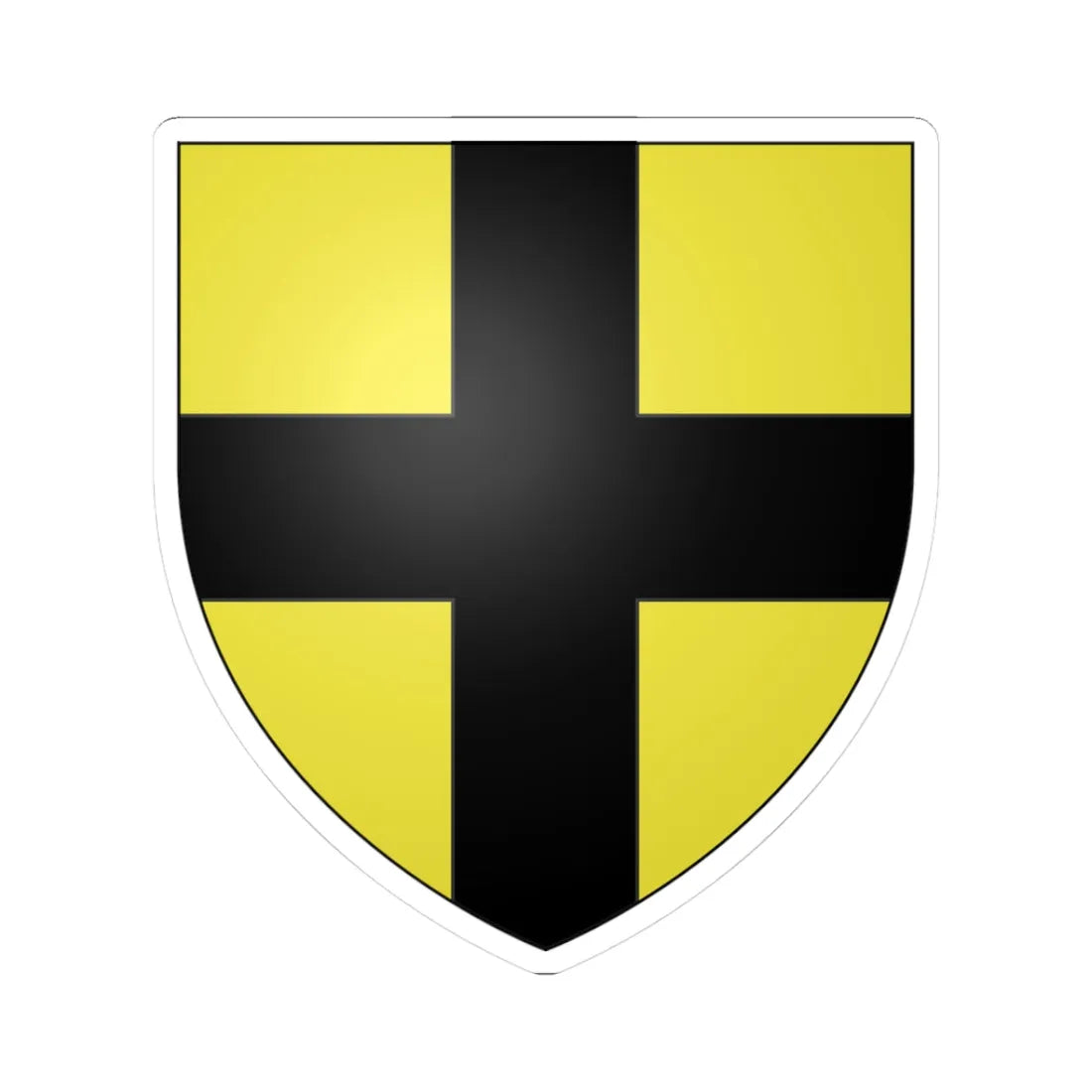 Armoiries de Bollendorf (Luxembourg) (Coat of Arms) STICKER Vinyl Kiss-Cut Decal 3 Inch White - The Sticker Space