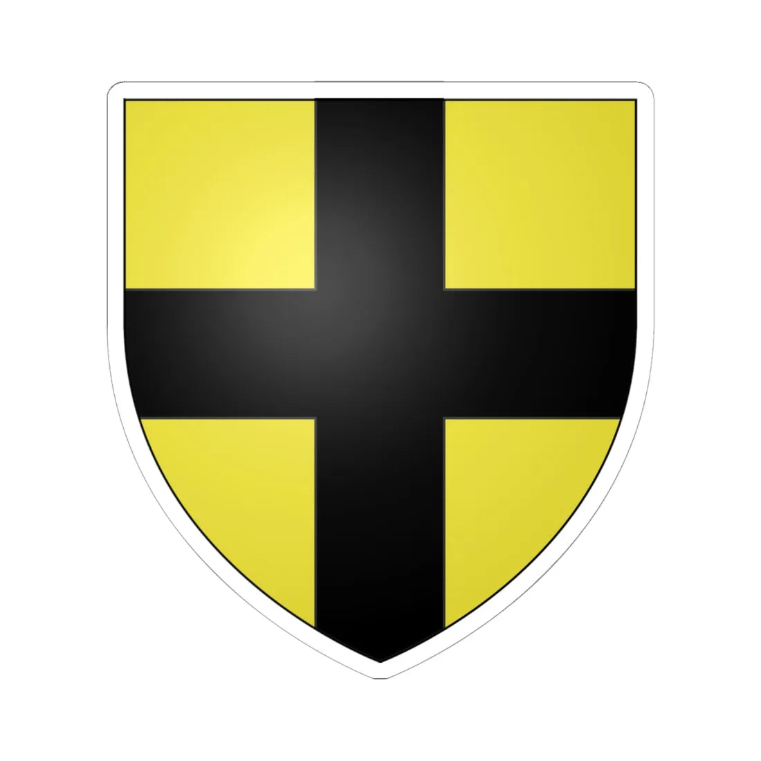 Armoiries de Bollendorf (Luxembourg) (Coat of Arms) STICKER Vinyl Kiss-Cut Decal 6 Inch White - The Sticker Space