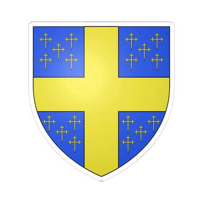 Armoiries de Boulant (Belgium) (Coat of Arms) STICKER Vinyl Kiss-Cut Decal 4 Inch White - The Sticker Space