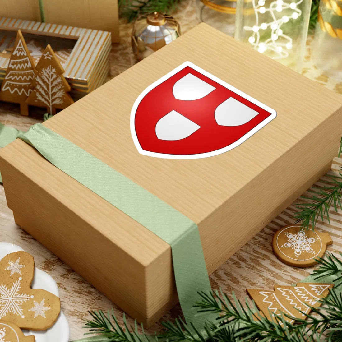 Armoiries de Boyart (Luxembourg) (Coat of Arms) STICKER Vinyl Kiss-Cut Decal - The Sticker Space