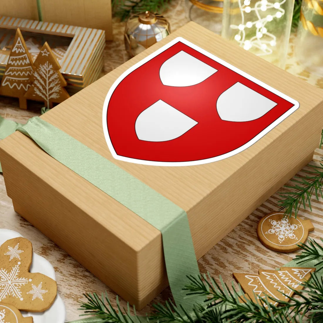 Armoiries de Boyart (Luxembourg) (Coat of Arms) STICKER Vinyl Kiss-Cut Decal - The Sticker Space