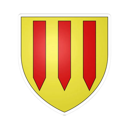 Armoiries de Briey (Luxembourg) (Coat of Arms) STICKER Vinyl Kiss-Cut Decal 3 Inch White - The Sticker Space