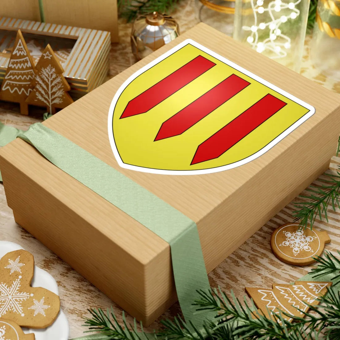Armoiries de Briey (Luxembourg) (Coat of Arms) STICKER Vinyl Kiss-Cut Decal - The Sticker Space