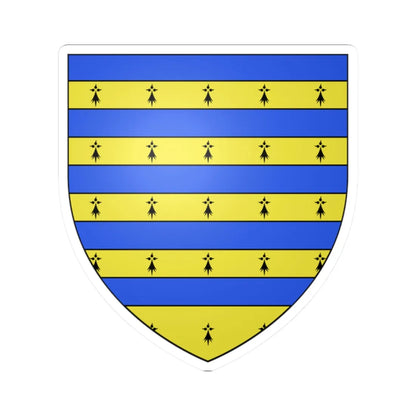 Armoiries de Budange 2 (Belgium) (Coat of Arms) STICKER Vinyl Kiss-Cut Decal 2 Inch White - The Sticker Space
