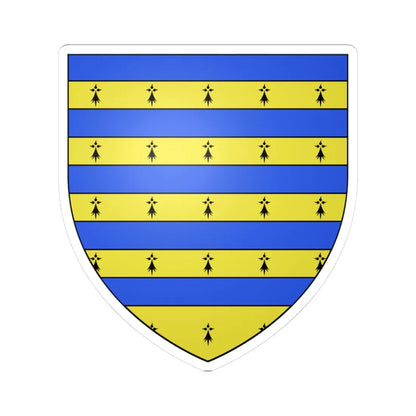 Armoiries de Budange 2 (Belgium) (Coat of Arms) STICKER Vinyl Kiss-Cut Decal 3 Inch White - The Sticker Space