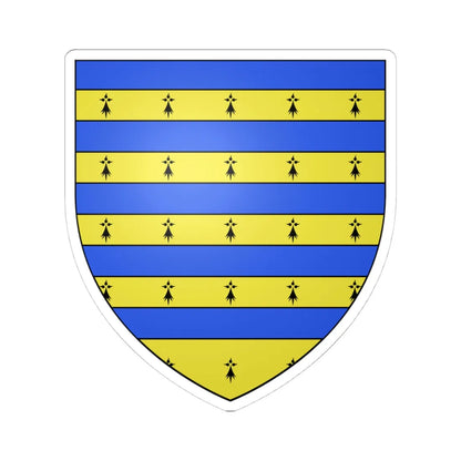 Armoiries de Budange 2 (Belgium) (Coat of Arms) STICKER Vinyl Kiss-Cut Decal 4 Inch White - The Sticker Space