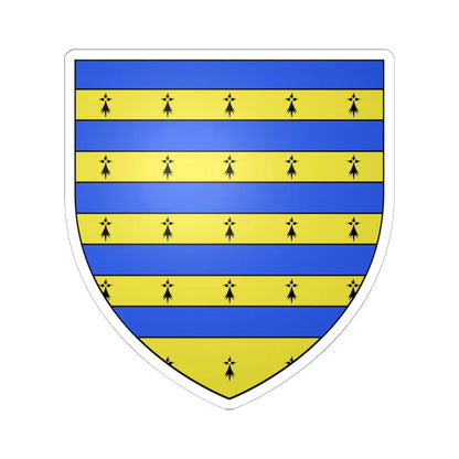 Armoiries de Budange 2 (Belgium) (Coat of Arms) STICKER Vinyl Kiss-Cut Decal 6 Inch White - The Sticker Space