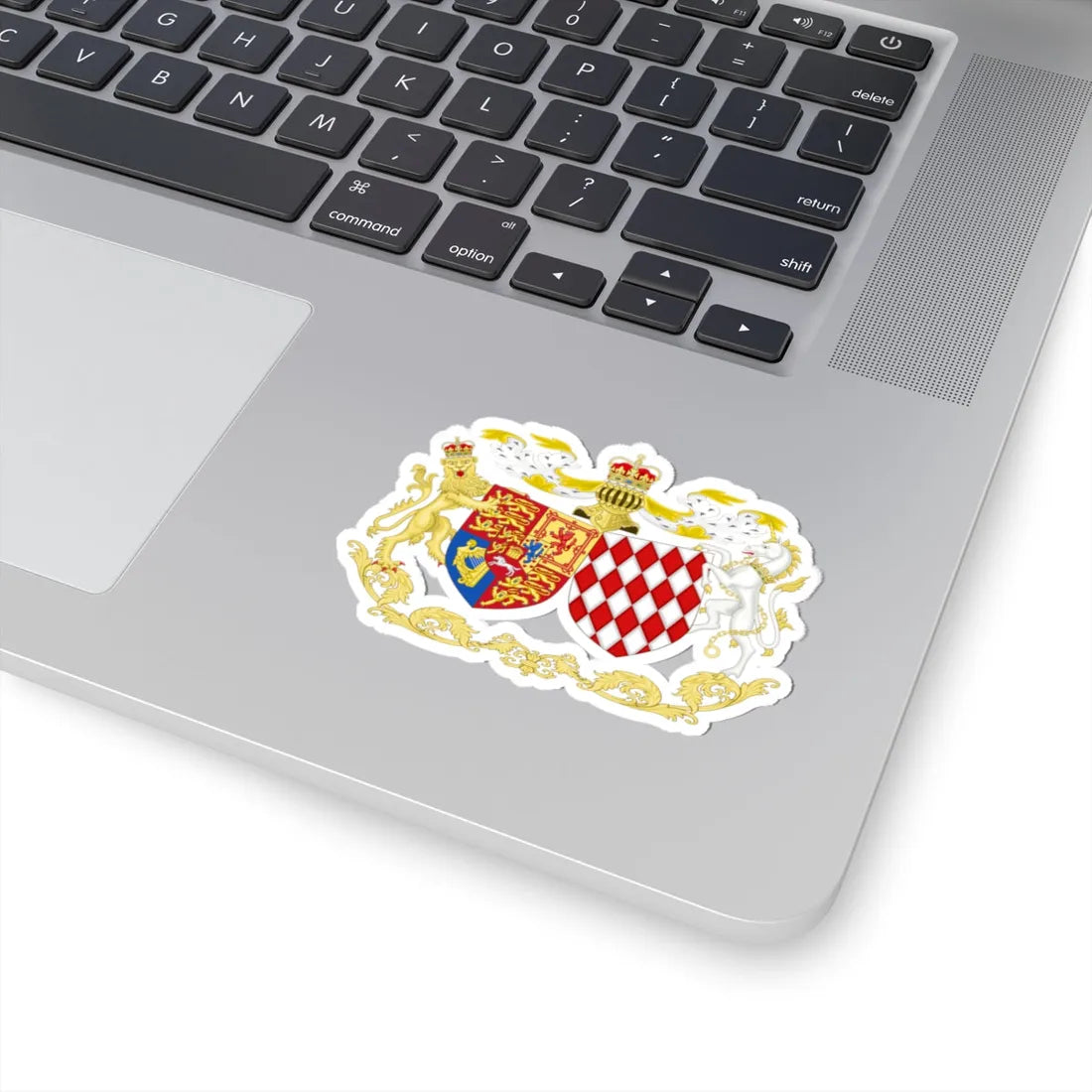 Armoiries de Caroline de Monaco princesse de Hanovre (Monaco) (Coat of Arms) STICKER Vinyl Kiss-Cut Decal - The Sticker Space