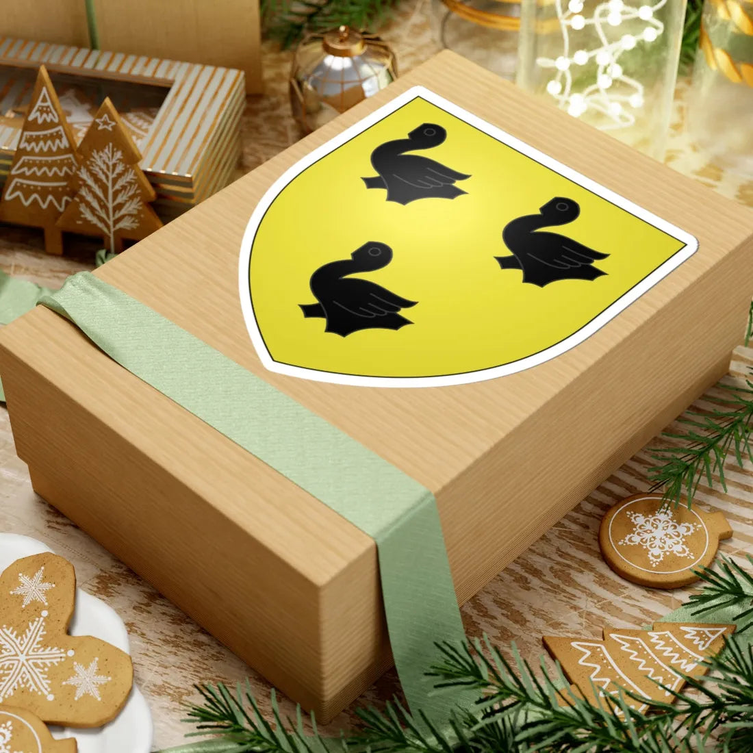 Armoiries de Cesse (Belgium) (Coat of Arms) STICKER Vinyl Kiss-Cut Decal - The Sticker Space