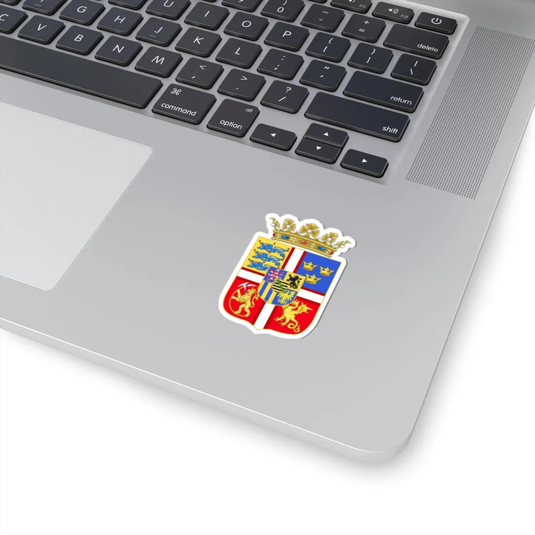 Armoiries de Christine de Saxe Danemark (Denmark) (Coat of Arms) STICKER Vinyl Kiss-Cut Decal - The Sticker Space