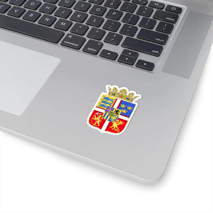Armoiries de Christine de Saxe Danemark (Denmark) (Coat of Arms) STICKER Vinyl Kiss-Cut Decal - The Sticker Space