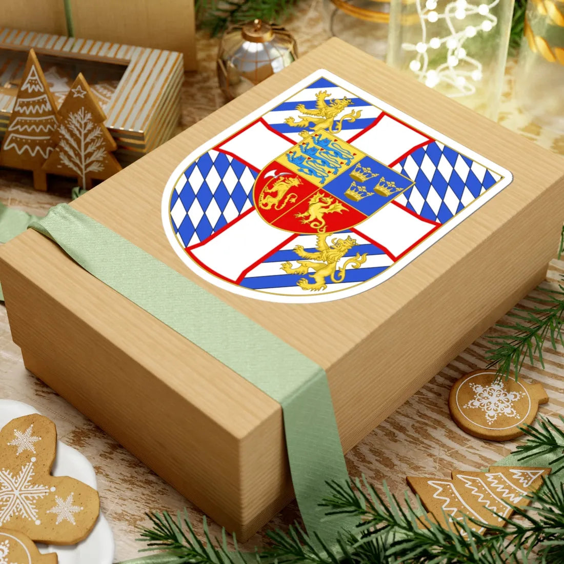 Armoiries de Christophe de Bavière (Germany) (Coat of Arms) STICKER Vinyl Kiss-Cut Decal - The Sticker Space