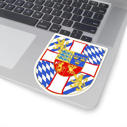 Armoiries de Christophe de Bavière (Germany) (Coat of Arms) STICKER Vinyl Kiss-Cut Decal - The Sticker Space