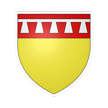 Armoiries de Clervaux 1 (Luxembourg) (Coat of Arms) STICKER Vinyl Kiss-Cut Decal 3 Inch White - The Sticker Space