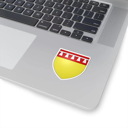Armoiries de Clervaux 1 (Luxembourg) (Coat of Arms) STICKER Vinyl Kiss-Cut Decal - The Sticker Space