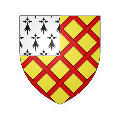Armoiries de Croeff (Luxembourg) (Coat of Arms) STICKER Vinyl Kiss-Cut Decal 3 Inch White - The Sticker Space