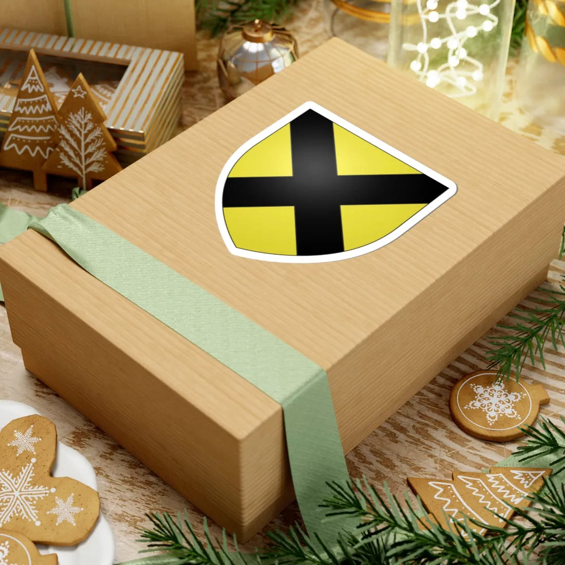 Armoiries de Dagstuhl (Luxembourg) (Coat of Arms) STICKER Vinyl Kiss-Cut Decal - The Sticker Space