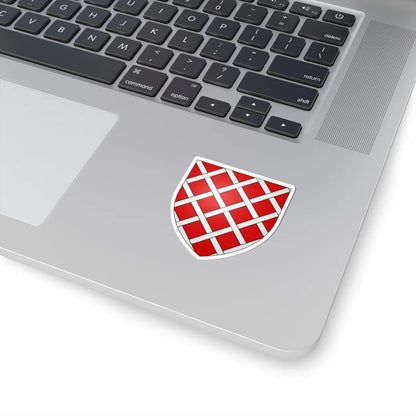 Armoiries de Daun 4 (Luxembourg) (Coat of Arms) STICKER Vinyl Kiss-Cut Decal - The Sticker Space