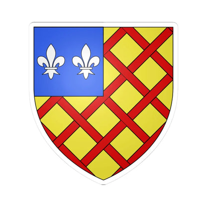 Armoiries de Daun 5 (Luxembourg) (Coat of Arms) STICKER Vinyl Kiss-Cut Decal 3 Inch White - The Sticker Space