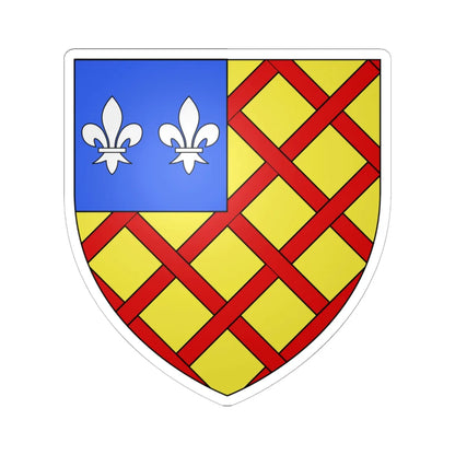 Armoiries de Daun 5 (Luxembourg) (Coat of Arms) STICKER Vinyl Kiss-Cut Decal 6 Inch White - The Sticker Space