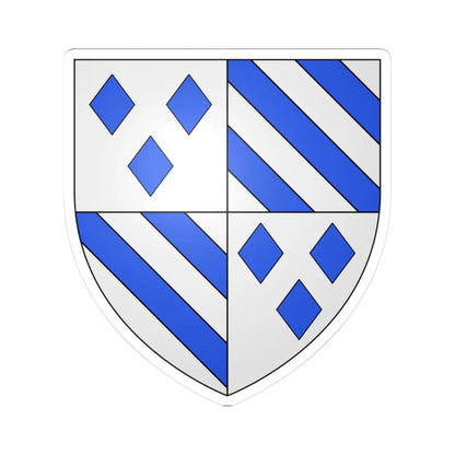 Armoiries de Dave 2 (Belgium) (Coat of Arms) STICKER Vinyl Kiss-Cut Decal 3 Inch White - The Sticker Space
