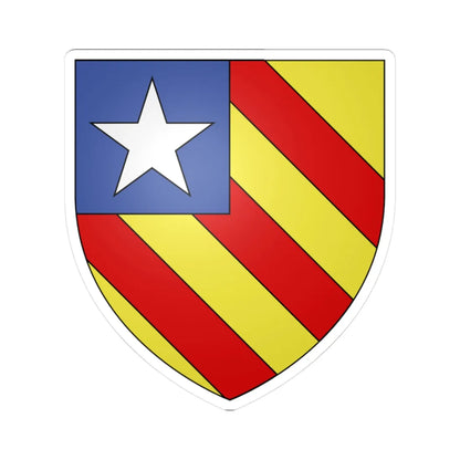 Armoiries de Dudeldorf 2 (Luxembourg) (Coat of Arms) STICKER Vinyl Kiss-Cut Decal 3 Inch White - The Sticker Space