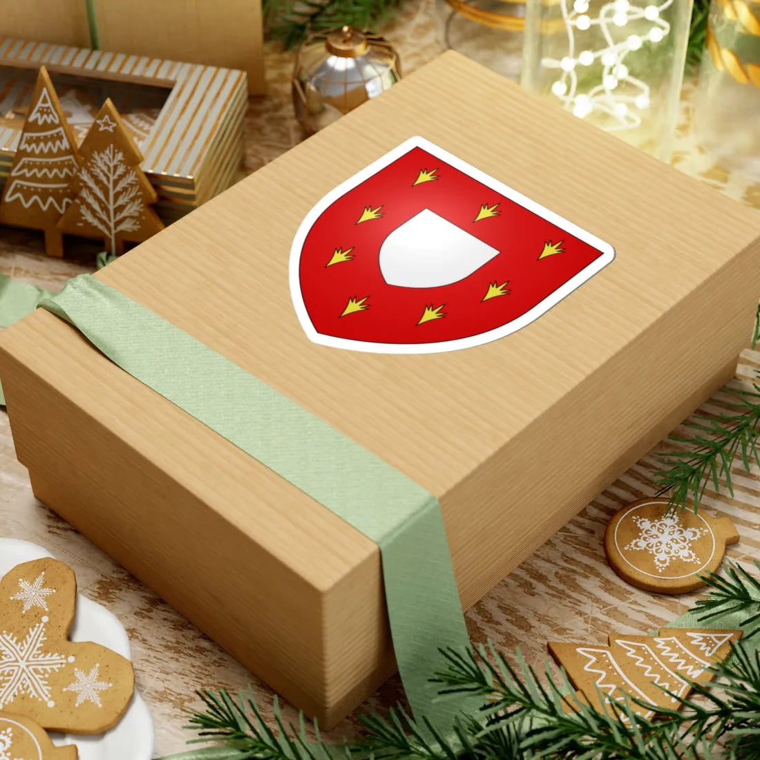 Armoiries de Falkenstein 1 (Luxembourg) (Coat of Arms) STICKER Vinyl Kiss-Cut Decal - The Sticker Space