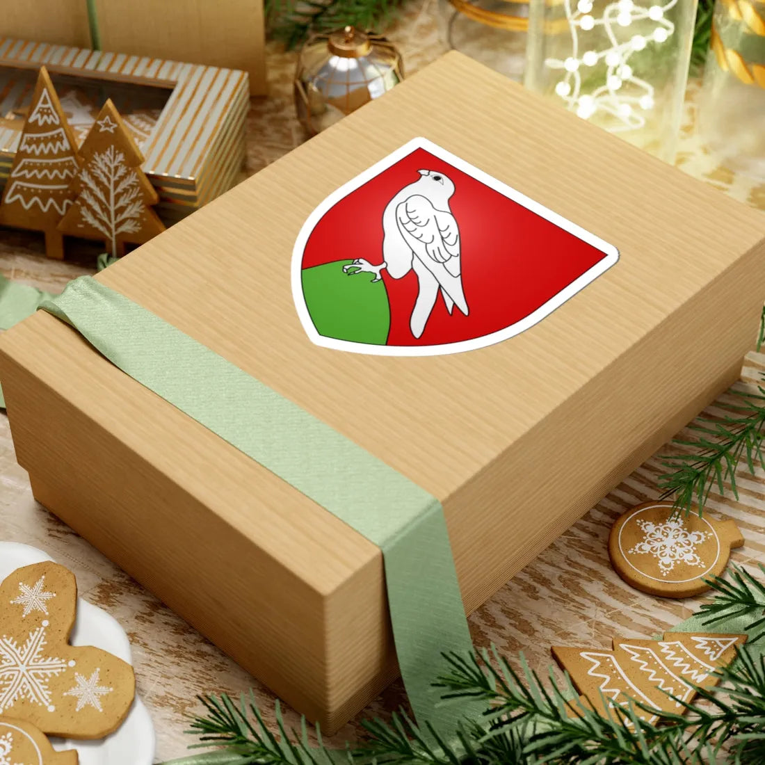 Armoiries de Falkenstein 2 (Luxembourg) (Coat of Arms) STICKER Vinyl Kiss-Cut Decal - The Sticker Space