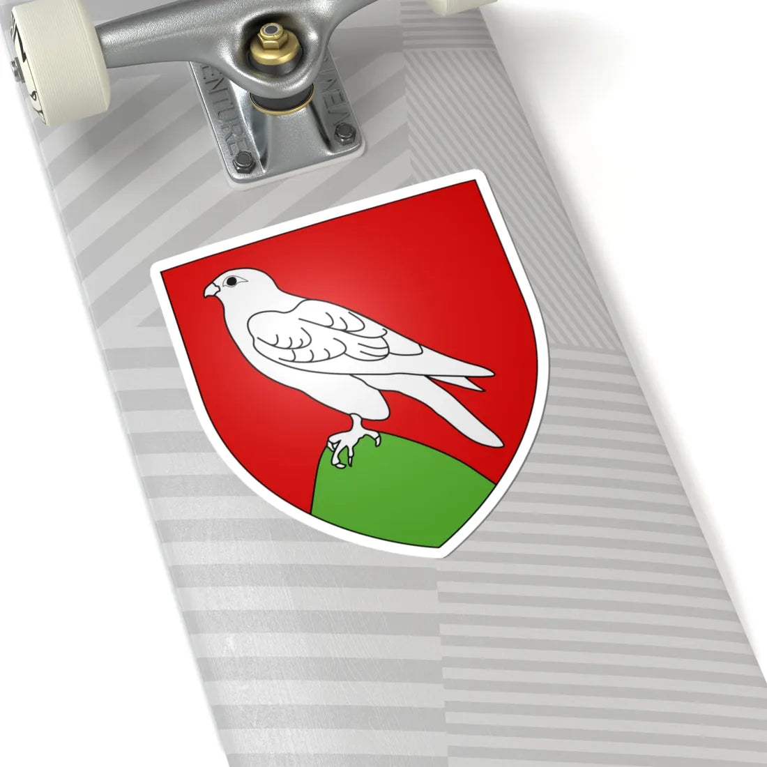 Armoiries de Falkenstein 2 (Luxembourg) (Coat of Arms) STICKER Vinyl Kiss-Cut Decal - The Sticker Space