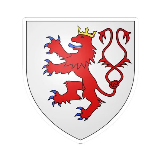 Armoiries de Fauquemont 2 (Luxembourg) (Coat of Arms) STICKER Vinyl Kiss-Cut Decal 2 Inch White - The Sticker Space