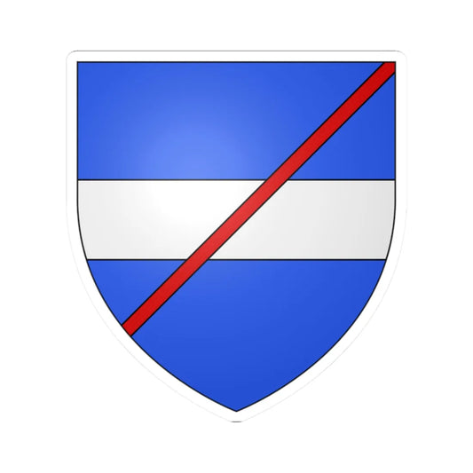 Armoiries de Fenestrange 2 (Luxembourg) (Coat of Arms) STICKER Vinyl Kiss-Cut Decal 2 Inch White - The Sticker Space