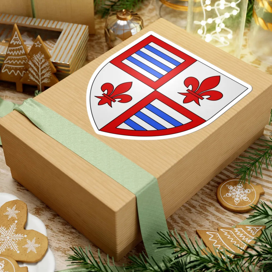 Armoiries de Flodorf (Luxembourg) (Coat of Arms) STICKER Vinyl Kiss-Cut Decal - The Sticker Space
