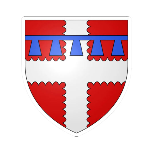 Armoiries de Gymnich 3 (Luxembourg) (Coat of Arms) STICKER Vinyl Kiss-Cut Decal 2 Inch White - The Sticker Space
