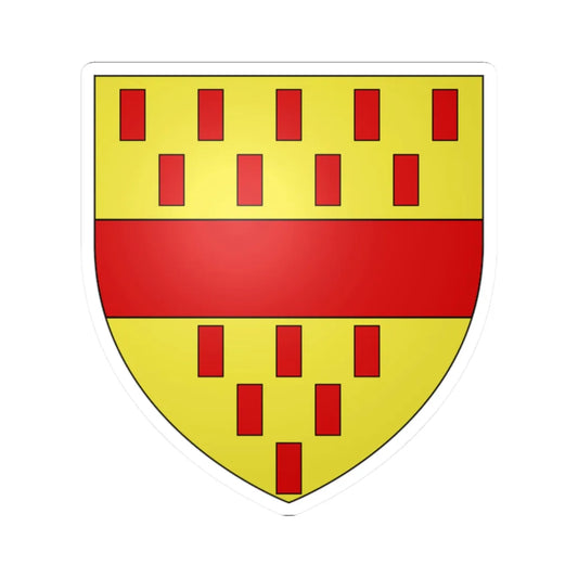 Armoiries de Hagen (Luxembourg) (Coat of Arms) STICKER Vinyl Kiss-Cut Decal 2 Inch White - The Sticker Space