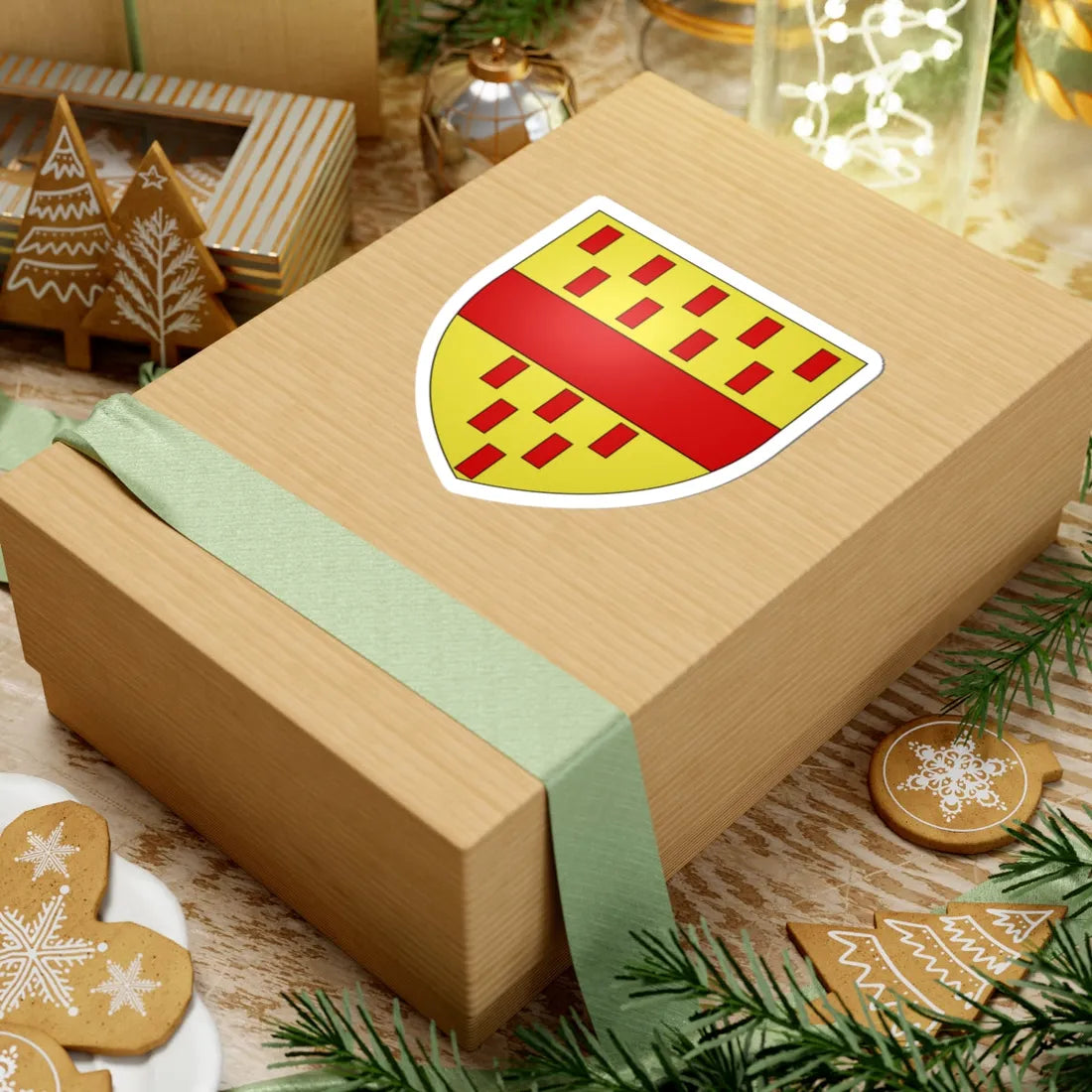 Armoiries de Hagen (Luxembourg) (Coat of Arms) STICKER Vinyl Kiss-Cut Decal - The Sticker Space