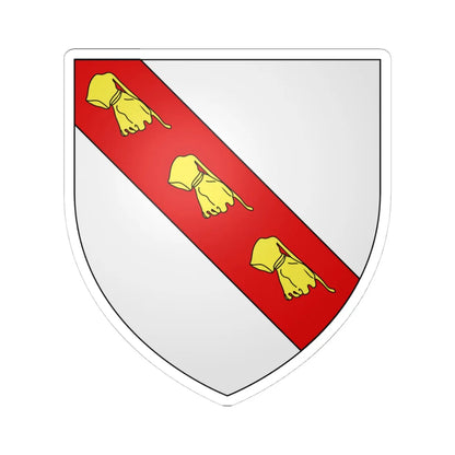 Armoiries de Harzee (Belgium) (Coat of Arms) STICKER Vinyl Kiss-Cut Decal 4 Inch White - The Sticker Space