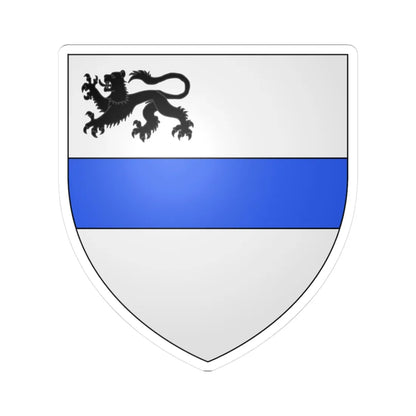Armoiries de Heffingen (Luxembourg) (Coat of Arms) STICKER Vinyl Kiss-Cut Decal 3 Inch White - The Sticker Space