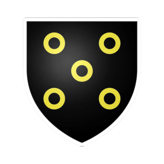 Armoiries de Hersdorf (Luxembourg) (Coat of Arms) STICKER Vinyl Kiss-Cut Decal 2 Inch White - The Sticker Space