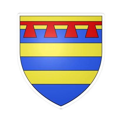 Armoiries de Hesperange (Luxembourg) (Coat of Arms) STICKER Vinyl Kiss-Cut Decal 3 Inch White - The Sticker Space