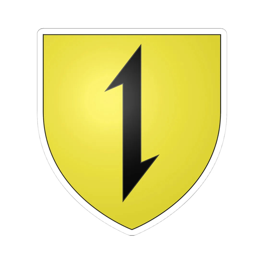 Armoiries de Hillesheim (Luxembourg) (Coat of Arms) STICKER Vinyl Kiss-Cut Decal 4 Inch White - The Sticker Space