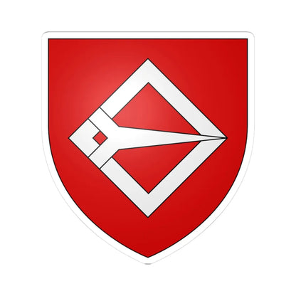 Armoiries de Hollenfeltz (Luxembourg) (Coat of Arms) STICKER Vinyl Kiss-Cut Decal 3 Inch White - The Sticker Space