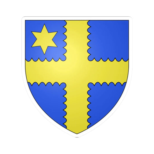 Armoiries de Hombourg 3 (Luxembourg) (Coat of Arms) STICKER Vinyl Kiss-Cut Decal 2 Inch White - The Sticker Space